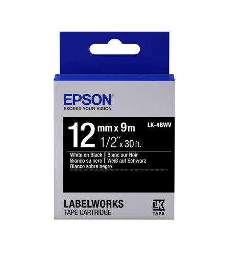 Picture of EPSON WHITE/BLACK TAPE CARTRIDGE
